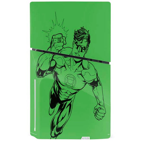 DC Comics Green Lantern Comic Pop PS5 Slim Disk Console Skin