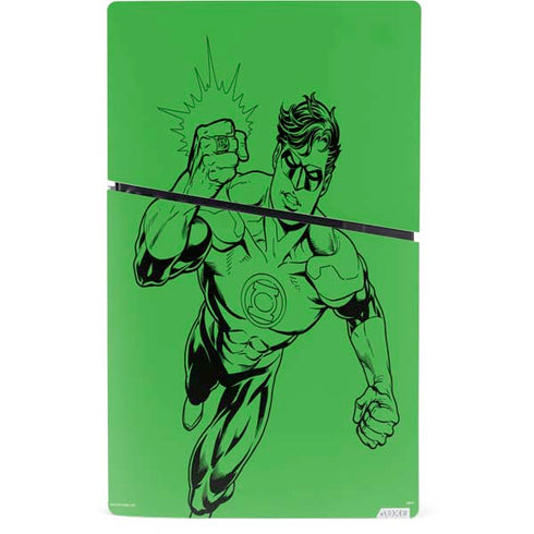 DC Comics Green Lantern Comic Pop PS5 Slim Digital Edition Console Skin