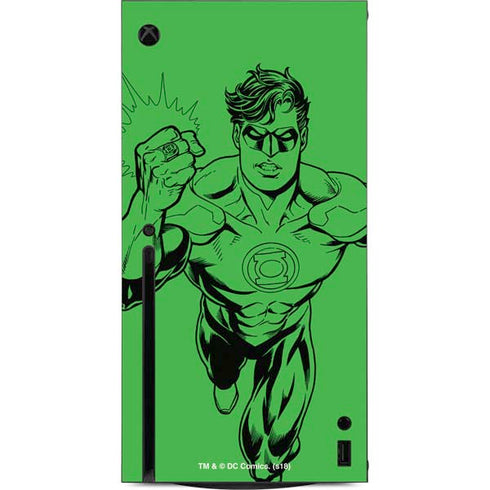 DC Comics Green Lantern Comic Pop Xbox Series X Console Skin