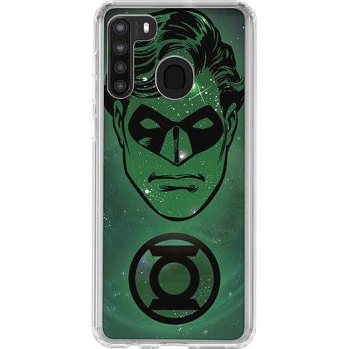 DC Comics Green Lantern Cosmic Portrait Galaxy A21 Clear Case