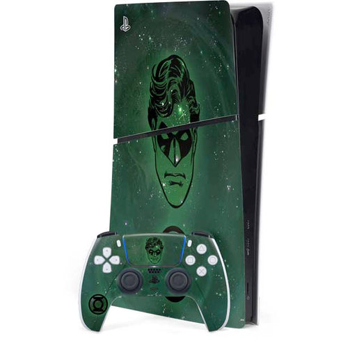 DC Comics Green Lantern Cosmic Portrait PS5 Slim Digital Edition Console Skin