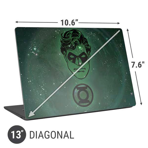 DC Comics Green Lantern Cosmic Portrait Universal Laptop 13in (10.6 x 7.6in) Skin