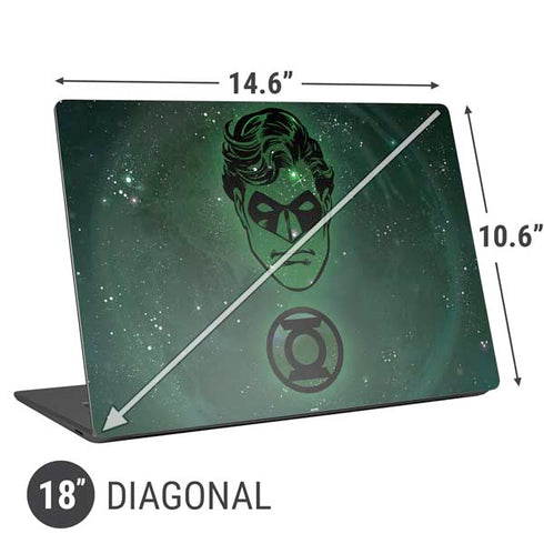 DC Comics Green Lantern Cosmic Portrait Universal Laptop 18in (14.6 x 10.6in) Skin