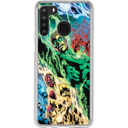 DC Comics Green Lantern Blackest Night Art work by Ivan Reis Galaxy A21 Clear Case
