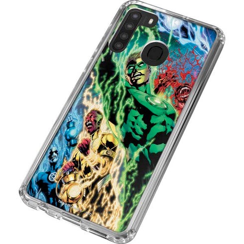 DC Comics Green Lantern Blackest Night Art work by Ivan Reis Galaxy A21 Clear Case