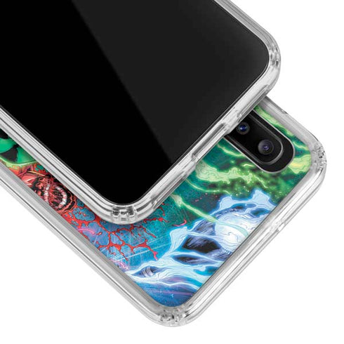 DC Comics Green Lantern Blackest Night Art work by Ivan Reis Galaxy A30 Clear Case