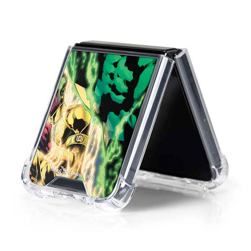 DC Comics Green Lantern Blackest Night Art work by Ivan Reis Galaxy Z Flip5 5G Clear Case