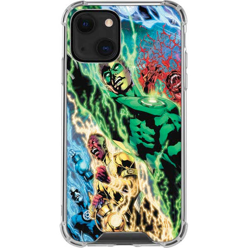 DC Comics Green Lantern Blackest Night Art work by Ivan Reis iPhone 14 Plus Clear Case