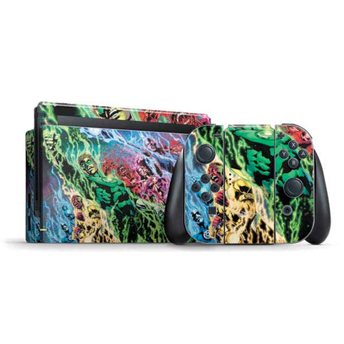 DC Comics Green Lantern Blackest Night Art work by Ivan Reis Nintendo Switch Bundle Skin