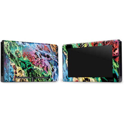 DC Comics Green Lantern Blackest Night Art work by Ivan Reis Nintendo Switch Bundle Skin