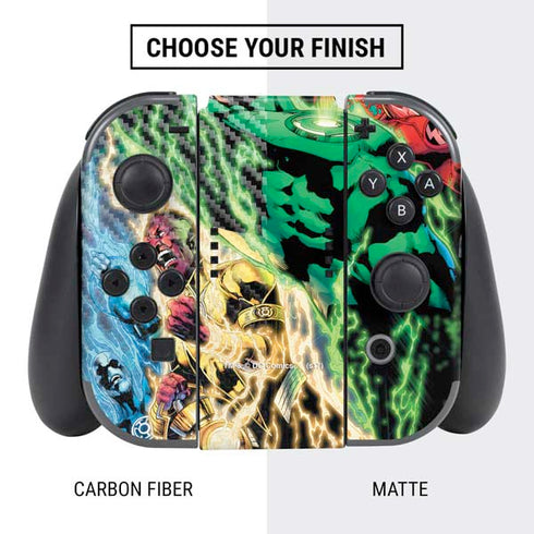 DC Comics Green Lantern Blackest Night Art work by Ivan Reis Nintendo Switch Bundle Skin