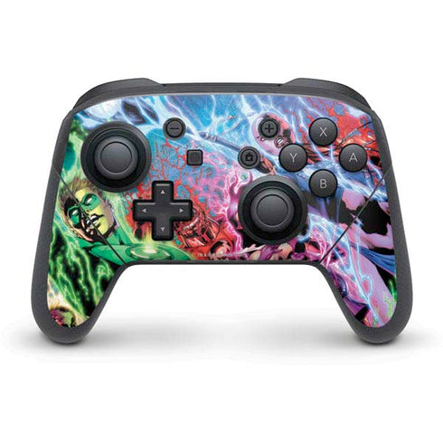 DC Comics Green Lantern Blackest Night Art work by Ivan Reis Nintendo Switch Pro Controller Skin