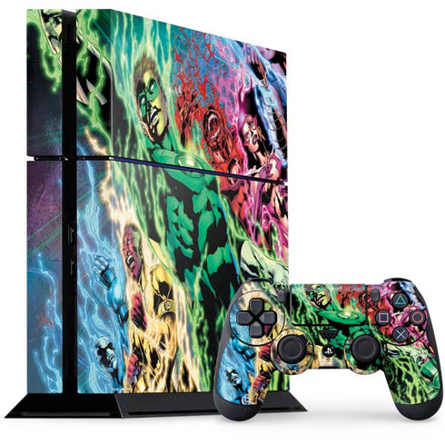 DC Comics Green Lantern Blackest Night Art work by Ivan Reis PS4 Console and Controller Bundle Skin
