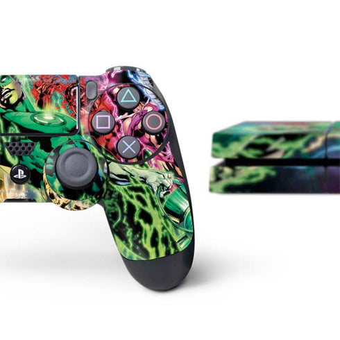 DC Comics Green Lantern Blackest Night Art work by Ivan Reis PS4 Console and Controller Bundle Skin