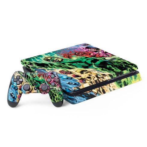 DC Comics Green Lantern Blackest Night Art work by Ivan Reis PS4 Slim Bundle Skin