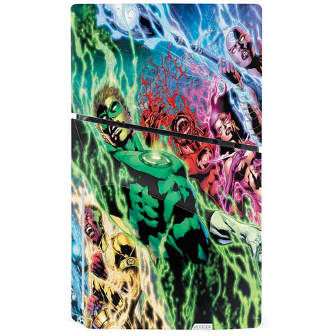 DC Comics Green Lantern Blackest Night Art work by Ivan Reis PS5 Slim Disk Console Skin