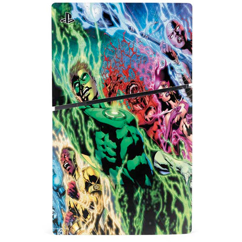 DC Comics Green Lantern Blackest Night Art work by Ivan Reis PS5 Slim Digital Edition Bundle Skin