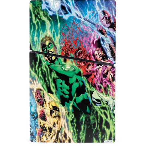 DC Comics Green Lantern Blackest Night Art work by Ivan Reis PS5 Slim Digital Edition Console Skin