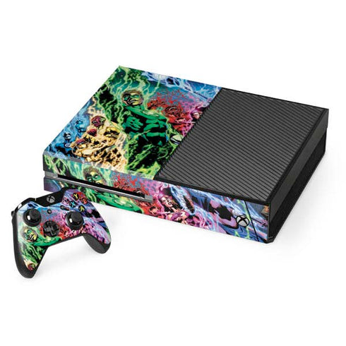 DC Comics Green Lantern Blackest Night Art work by Ivan Reis Xbox One Console and Controller Bundle Skin