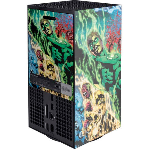 DC Comics Green Lantern Blackest Night Art work by Ivan Reis Xbox Series X Console Skin