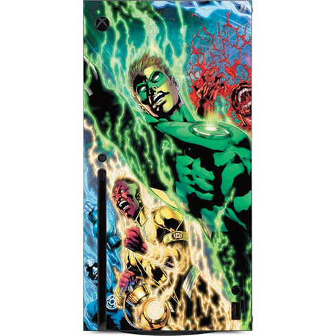 DC Comics Green Lantern Blackest Night Art work by Ivan Reis Xbox Series X Console Skin
