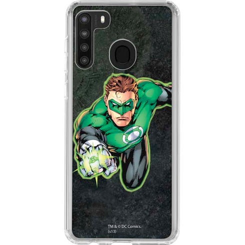 DC Comics Green Lantern Portrait Art by Jim Lee Galaxy A21 Clear Case
