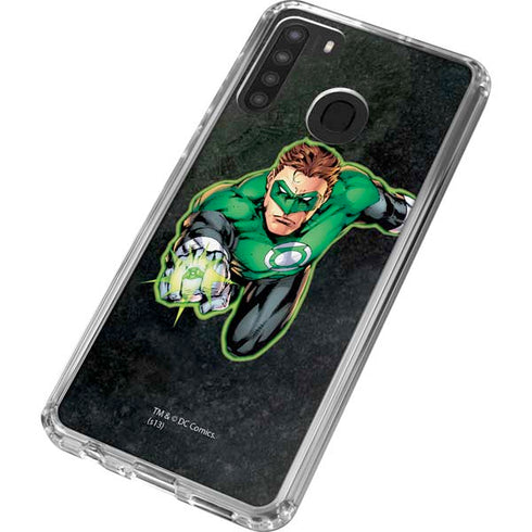 DC Comics Green Lantern Portrait Art by Jim Lee Galaxy A21 Clear Case
