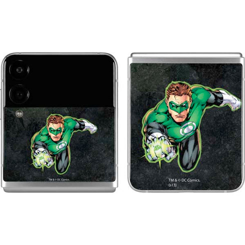 DC Comics Green Lantern Portrait Art by Jim Lee Galaxy Z Flip4 5G Skin