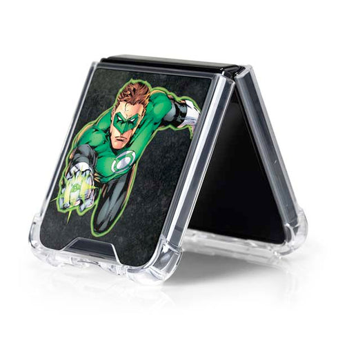 DC Comics Green Lantern Portrait Art by Jim Lee Galaxy Z Flip5 5G Clear Case