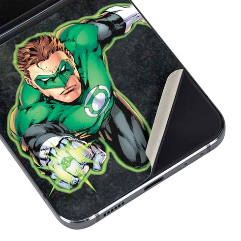 DC Comics Green Lantern Portrait Art by Jim Lee Galaxy Z Flip5 5G Skin