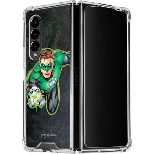 DC Comics Green Lantern Portrait Art by Jim Lee Galaxy Z Fold4 5G Clear Case