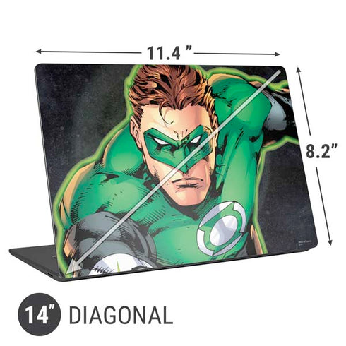 DC Comics Green Lantern Portrait Art by Jim Lee Universal Laptop 14in (11.4 x 8.2in) Skin