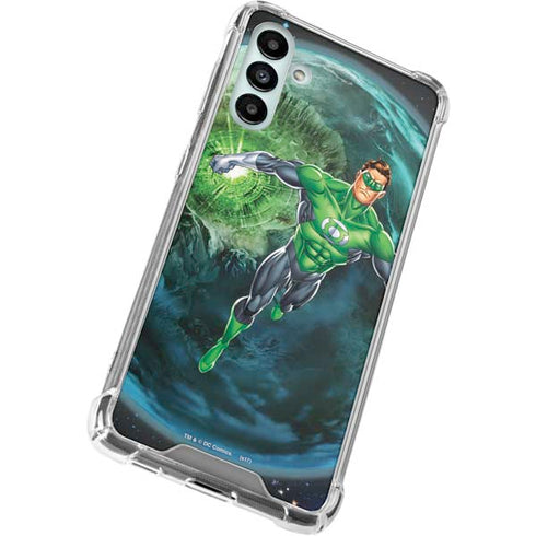 DC Comics Green Lantern Action Pose in Space Galaxy A13 5G Clear Case