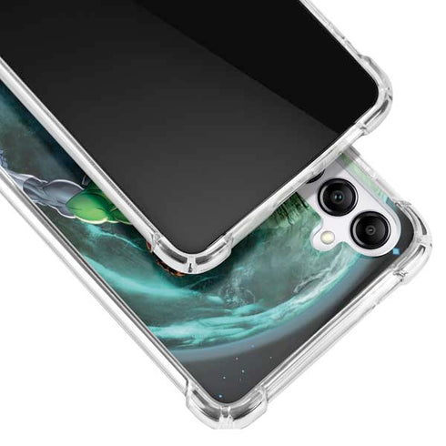 DC Comics Green Lantern Action Pose in Space Galaxy A14 5G Clear Case