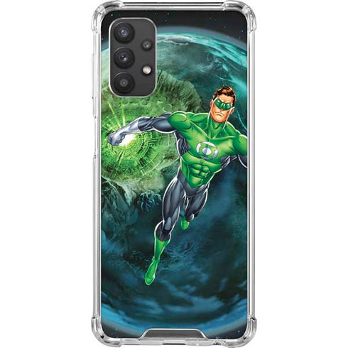 DC Comics Green Lantern Action Pose in Space Galaxy A32 5G Clear Case