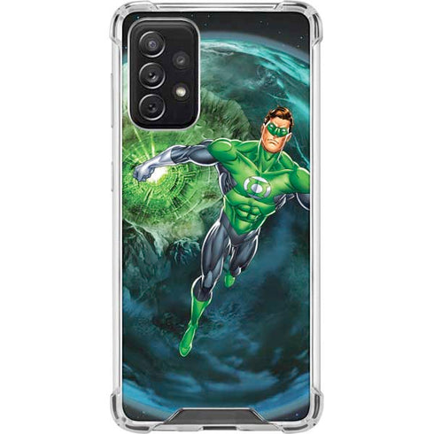 DC Comics Green Lantern Action Pose in Space Galaxy A72 5G Clear Case