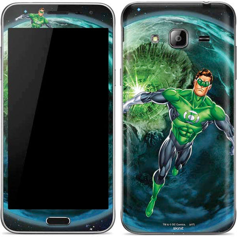 DC Comics Green Lantern Action Pose in Space Galaxy J3 Skin