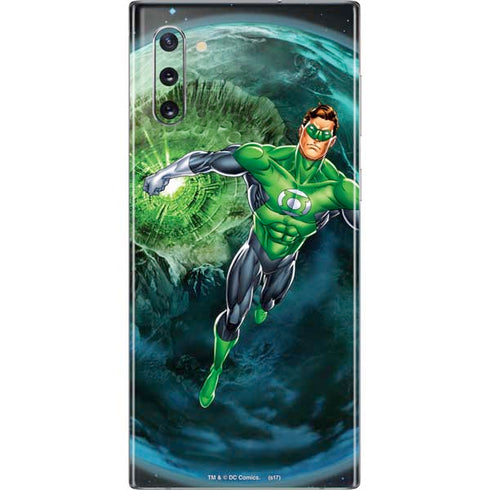 DC Comics Green Lantern Action Pose in Space Galaxy Note 10 Skin