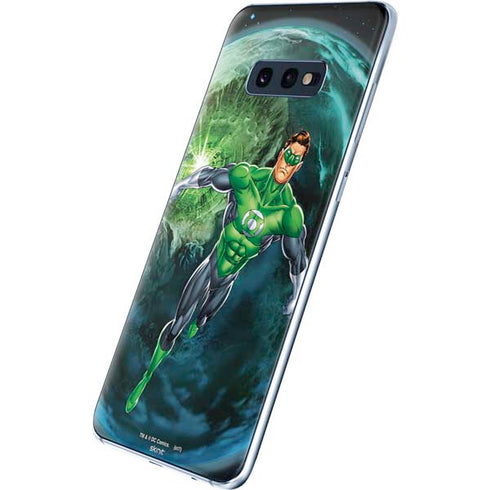 DC Comics Green Lantern Action Pose in Space Galaxy S10e Skin