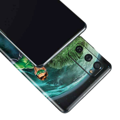 DC Comics Green Lantern Action Pose in Space Galaxy S20 Fan Edition Skin