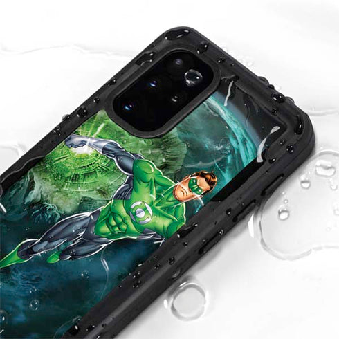 DC Comics Green Lantern Action Pose in Space Galaxy S20 Plus Waterproof Case