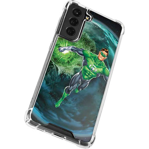 DC Comics Green Lantern Action Pose in Space Galaxy S21 FE Clear Case