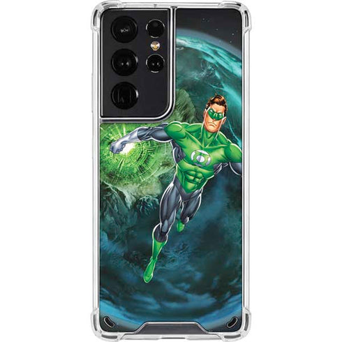 DC Comics Green Lantern Action Pose in Space Galaxy S21 Ultra 5G Clear Case