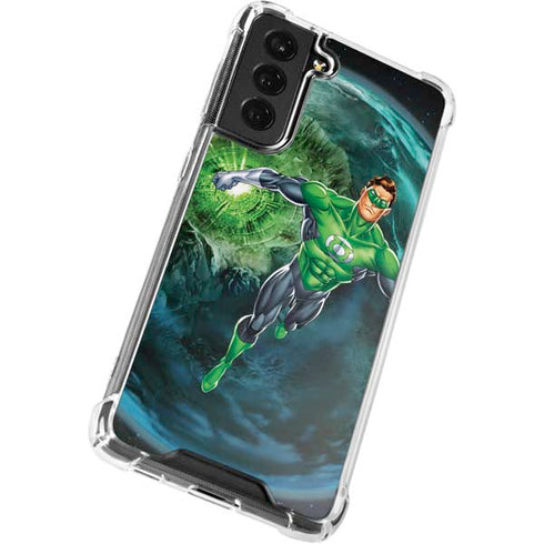 DC Comics Green Lantern Action Pose in Space Galaxy S22 Plus Clear Case