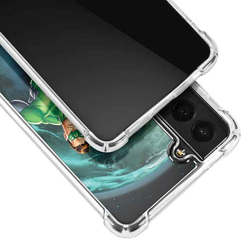 DC Comics Green Lantern Action Pose in Space Galaxy S22 Plus Clear Case