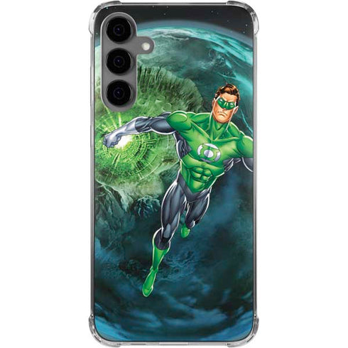 DC Comics Green Lantern Action Pose in Space Galaxy S24 Plus Clear Case