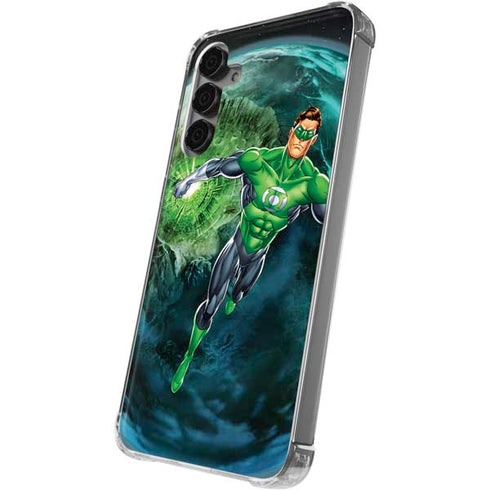DC Comics Green Lantern Action Pose in Space Galaxy S24 Plus Clear Case