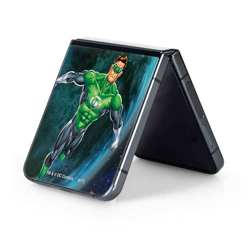 DC Comics Green Lantern Action Pose in Space Galaxy Z Flip5 5G Skin