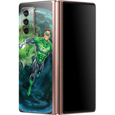 DC Comics Green Lantern Action Pose in Space Galaxy Z Fold2 5G Skin