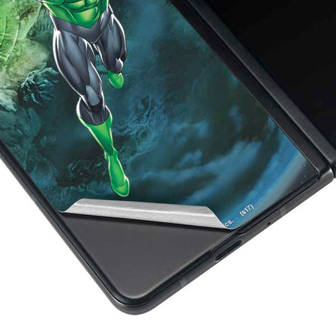 DC Comics Green Lantern Action Pose in Space Galaxy Z Fold3 5G Skin